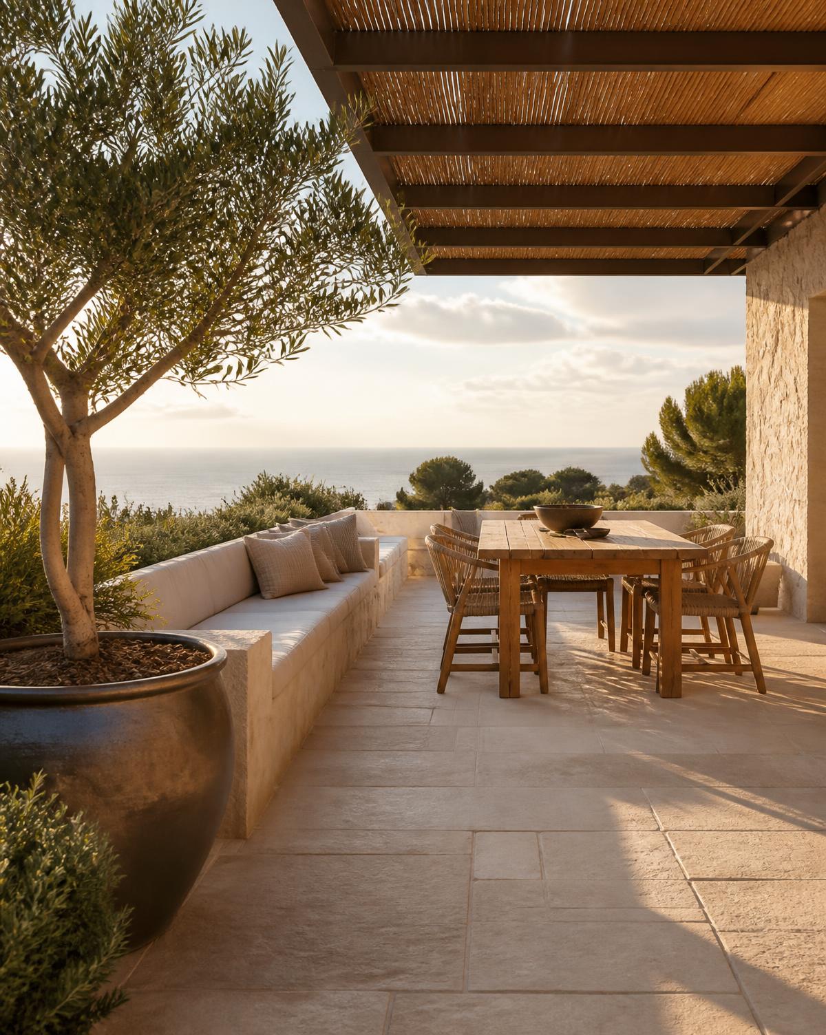 Terraza y exteriores